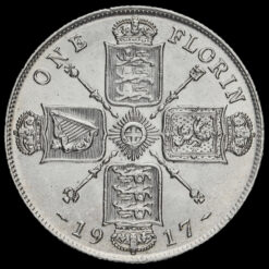 1917 George V Silver Florin Reverse