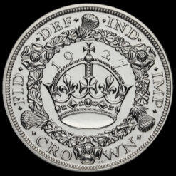 1927 George V Silver Proof Wreath Crown Reverse