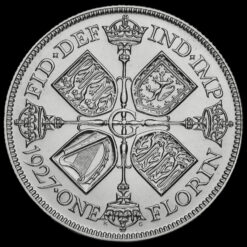 1927 George V Silver Proof Florin Reverse