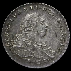 1800 George III Early Milled Silver Maundy Penny Obverse