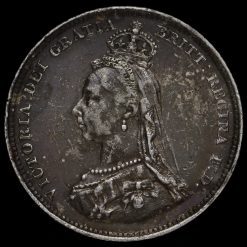 1887 Queen Victoria Jubilee Head Silver Shilling Obverse