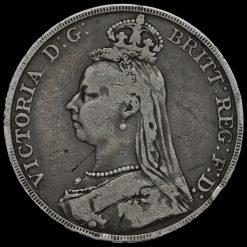 1889 Queen Victoria Jubilee Head Silver Crown Obverse