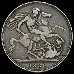 1889 Queen Victoria Jubilee Head Silver Crown Reverse