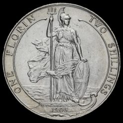 1903 Edward VII Silver Florin Reverse
