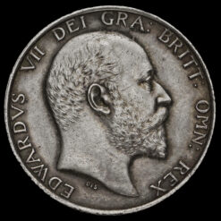 1910 Edward VII Silver Shilling Obverse