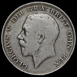 1911 George V Silver Half Crown Obverse