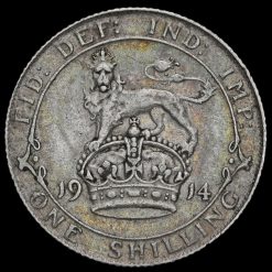 1914 George V Silver Shilling Reverse