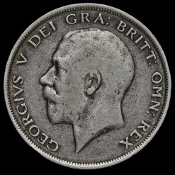 1915 George V Silver Half Crown Obverse