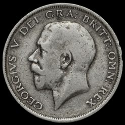 1915 George V Silver Half Crown Obverse