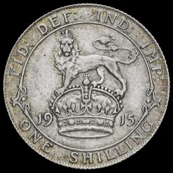 1915 George V Silver Shilling Reverse