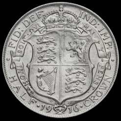 1916 George V Silver Half Crown Reverse
