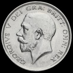 1918 George V Silver Half Crown Obverse