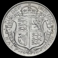 1918 George V Silver Half Crown Reverse