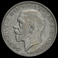 1930 George V Silver Half Crown Obverse