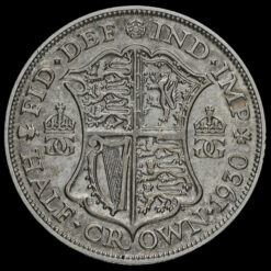 1930 George V Silver Half Crown Reverse