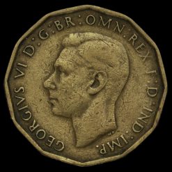 1946 George VI Brass Threepence Obverse