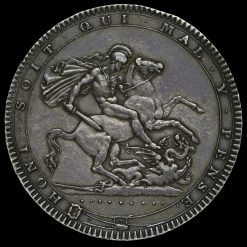 1819 George III Milled Silver LIX Crown Reverse