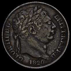 1820 George III Milled Silver Sixpence Obverse