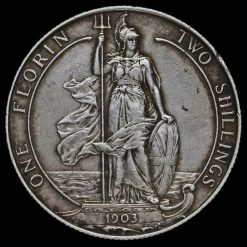 1903 Edward VII Silver Florin Reverse