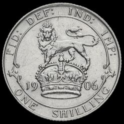 1906 Edward VII Silver Shilling Reverse