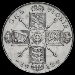 1912 George V Silver Florin Reverse