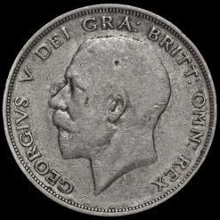 1912 George V Silver Half Crown Obverse
