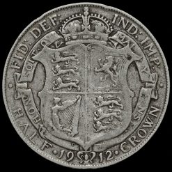 1912 George V Silver Half Crown Reverse