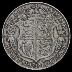 1913 George V Silver Half Crown Reverse