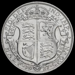 1927 George V Silver Half Crown Reverse