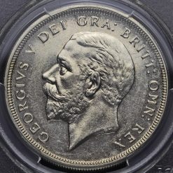 1927 George V Silver Proof Wreath Crown Obverse