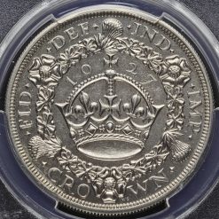 1927 George V Silver Proof Wreath Crown Reverse