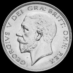 1928 George V Silver Half Crown Obverse