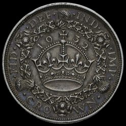 1932 George V Silver Wreath Crown Reverse