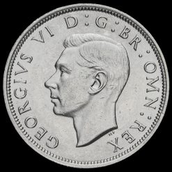 1940 George VI Silver Half Crown Obverse