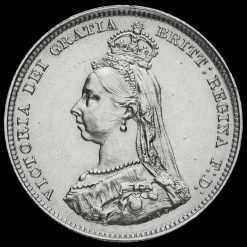 1887 Queen Victoria Jubilee Head Silver Shilling Obverse