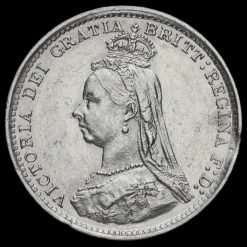 1889 Queen Victoria Jubilee Head Silver Threepence Obverse