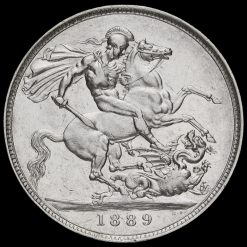 1889 Queen Victoria Jubilee Head Silver Crown Reverse