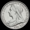 1893 Queen Victoria Veiled Head Silver Florin Obverse