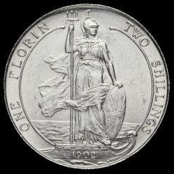1902 Edward VII Silver Florin Reverse