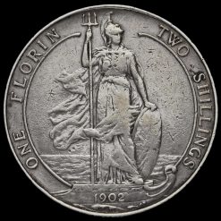 1902 Edward VII Silver Florin Reverse