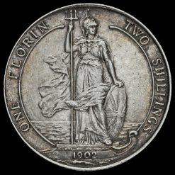 1902 Edward VII Silver Florin Reverse