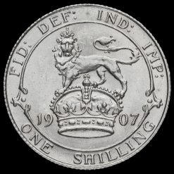 1907 Edward VII Silver Shilling Reverse