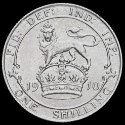 1910 Edward VII Silver Shilling Reverse
