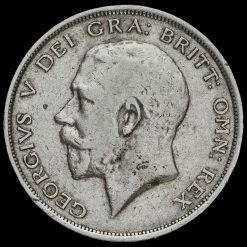 1915 George V Silver Half Crown Obverse