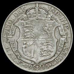 1915 George V Silver Half Crown Reverse