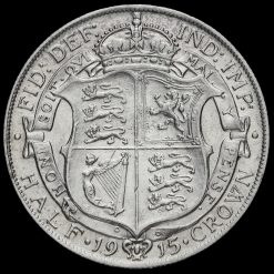 1915 George V Silver Half Crown Reverse