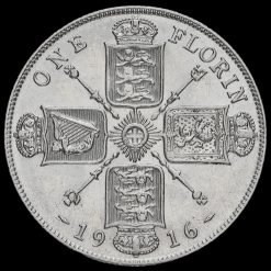 1916 George V Silver Florin Reverse