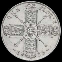 1916 George V Silver Florin Reverse