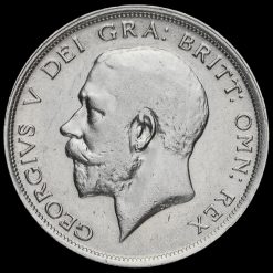 1917 George V Silver Half Crown Obverse