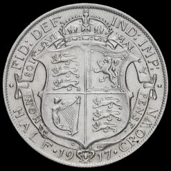 1917 George V Silver Half Crown Reverse